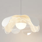 Modern Eclectic Flower Iron Acrylic LED Pendant Light For Living Room