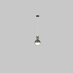 Modern Minimalist Sophisticated Globe Iron LED Pendant Light For Bedroom
