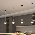 Modern Minimalist Sophisticated Globe Iron LED Pendant Light For Bedroom