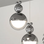 Modern Minimalist Sophisticated Globe Iron LED Pendant Light For Bedroom