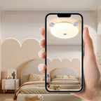 Modern Minimalist Cute Bear Iron Resin PE LED Flush Mount Ceiling Light For Bedroom Or Kids Room