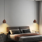Traditional Japanese Wabi-Sabi Flower Bud Design Pendant Light In Resin 1-Light For Bedroom
