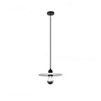Modern Minimalist Flying Saucer Iron Frosted Glass 1-Light Pendant Light For Bedroom