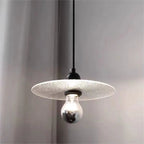 Modern Minimalist Flying Saucer Iron Frosted Glass 1-Light Pendant Light For Bedroom