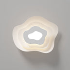 Contemporary Creative Annual Ring Design Iron LED Flush Mount Ceiling Light For Bedroom