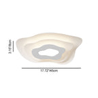 Contemporary Creative Annual Ring Design Iron LED Flush Mount Ceiling Light For Bedroom