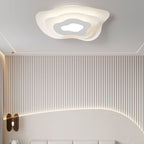 Contemporary Creative Annual Ring Design Iron LED Flush Mount Ceiling Light For Bedroom