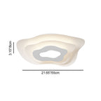 Contemporary Creative Annual Ring Design Iron LED Flush Mount Ceiling Light For Bedroom
