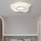 Contemporary Creative Annual Ring Design Iron LED Flush Mount Ceiling Light For Bedroom