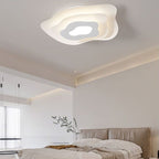 Contemporary Creative Annual Ring Design Iron LED Flush Mount Ceiling Light For Bedroom