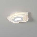 Contemporary Creative Annual Ring Design Iron LED Flush Mount Ceiling Light For Bedroom