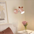 Lumendat Modern Minimalist Kids Cute Cylinder Shade Iron Acrylic LED Wall Sconce Lamp For Bedroom Lumendat