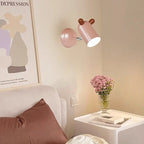 Lumendat Modern Minimalist Kids Cute Cylinder Shade Iron Acrylic LED Wall Sconce Lamp For Bedroom Lumendat