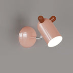 Lumendat Modern Minimalist Kids Cute Cylinder Shade Iron Acrylic LED Wall Sconce Lamp For Bedroom Lumendat