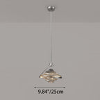 Modern Art Deco Diamond-Shaped Glass Iron LED Pendant Light For Bedroom