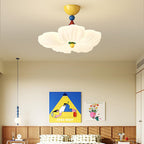 Lumendat Contemporary Creative Iron PE Colorful Flower-shaped Kids LED Semi-Flush Mount Ceiling Light For Bedroom & Living Room Lumendat