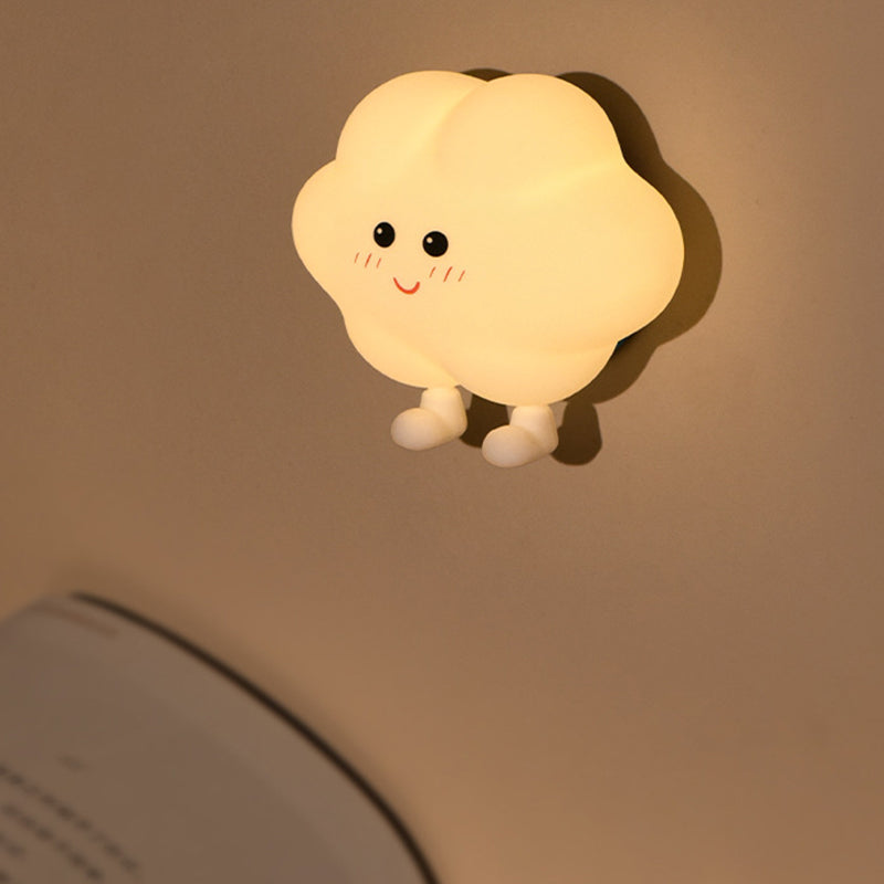 Lumendat Contemporary Creative Silicone ABS Star Moon Cloud Kids USB Charging LED Table Lamp Night Light With Magnetic Design For Bedroom Lumendat