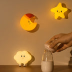 Lumendat Contemporary Creative Silicone ABS Star Moon Cloud Kids USB Charging LED Table Lamp Night Light With Magnetic Design For Bedroom Lumendat