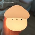 Lumendat Contemporary Creative ABS Silicone Mushroom-shaped Kids USB Charging LED Table Lamp Night Light With Timer Function For Bedroom Lumendat