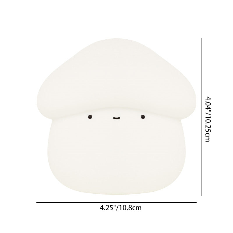 Lumendat Contemporary Creative ABS Silicone Mushroom-shaped Kids USB Charging LED Table Lamp Night Light With Timer Function For Bedroom Lumendat