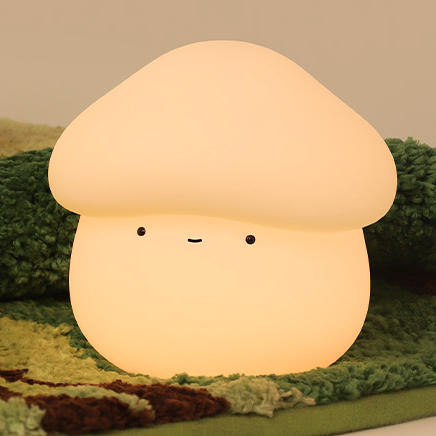 Lumendat Contemporary Creative ABS Silicone Mushroom-shaped Kids USB Charging LED Table Lamp Night Light With Timer Function For Bedroom Lumendat