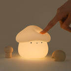 Lumendat Contemporary Creative ABS Silicone Mushroom-shaped Kids USB Charging LED Table Lamp Night Light With Timer Function For Bedroom Lumendat