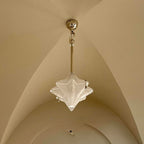 Modern Luxury Iron Glass Star-shaped 1-Light Pendant Light For Living Room