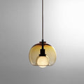 Modern Luxury Glass Metal Bowl 1/3-light Pendant Light for Bedroom BulbSquare