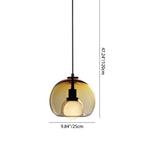 Modern Luxury Glass Metal Bowl 1/3-light Pendant Light for Bedroom BulbSquare