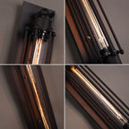 Contemporary Industrial Iron Columnar 1-Light Wall Sconce Lamp for Bedroom