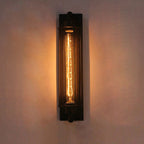 Contemporary Industrial Iron Columnar 1-Light Wall Sconce Lamp for Bedroom
