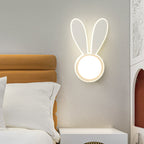 Lumendat Modern Minimalist Kids Iron Acrylic Rabbit & Dolphin LED Wall Sconce Lamp for Bedroom Lumendat