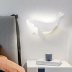 Lumendat Modern Minimalist Kids Iron Acrylic Rabbit & Dolphin LED Wall Sconce Lamp for Bedroom Lumendat