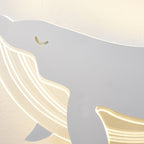 Lumendat Modern Minimalist Kids Iron Acrylic Rabbit & Dolphin LED Wall Sconce Lamp for Bedroom Lumendat
