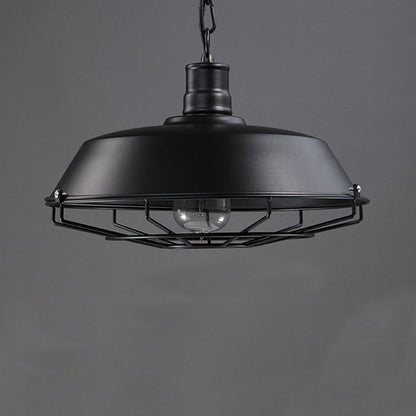 Contemporary Industrial Saucepan Lid Iron 1-Light Pendant Light For Dining Room
