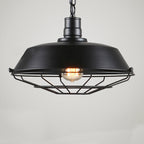 Contemporary Industrial Saucepan Lid Iron 1-Light Pendant Light For Dining Room