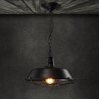 Contemporary Industrial Saucepan Lid Iron 1-Light Pendant Light For Dining Room