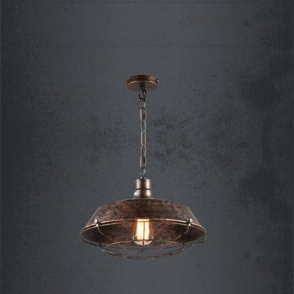 Contemporary Industrial Saucepan Lid Iron 1-Light Pendant Light For Dining Room