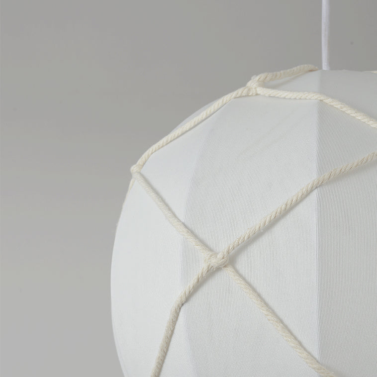 Modern Minimalist Kids Hot Air Balloon Fabric Iron Rattan Weaving 1-light Pendant Light for Bedroom BulbSquare