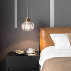 Modern Minimalist Pumpkin Iron Glass 1-Light Pendant Light For Living Room