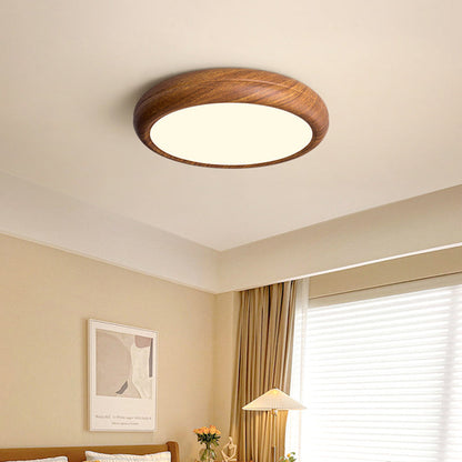 Modern Minimalist Round Iron Acrylic LED Flush Mount Ceiling Light for Bedroom
