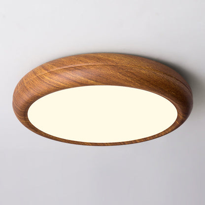 Modern Minimalist Round Iron Acrylic LED Flush Mount Ceiling Light for Bedroom