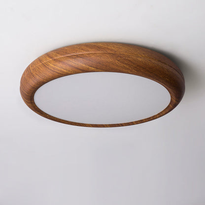 Modern Minimalist Round Iron Acrylic LED Flush Mount Ceiling Light for Bedroom
