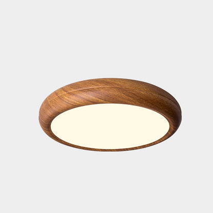 Modern Minimalist Round Iron Acrylic LED Flush Mount Ceiling Light for Bedroom