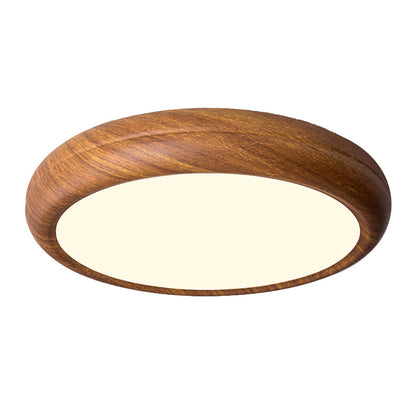 Modern Minimalist Round Iron Acrylic LED Flush Mount Ceiling Light for Bedroom