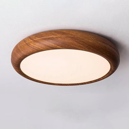 Modern Minimalist Round Iron Acrylic LED Flush Mount Ceiling Light for Bedroom