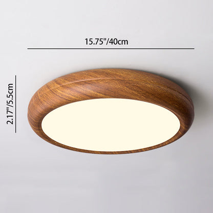 Modern Minimalist Round Iron Acrylic LED Flush Mount Ceiling Light for Bedroom