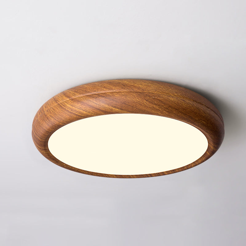 Modern Minimalist Round Iron Acrylic LED Flush Mount Ceiling Light for Bedroom