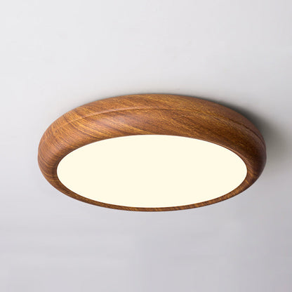 Modern Minimalist Round Iron Acrylic LED Flush Mount Ceiling Light for Bedroom