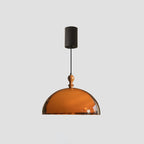 Traditional Vintage Semicircular Acrylic Wood Metal 1-light Pendant Light for Dining Room BulbSquare